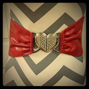 Red heart belt
